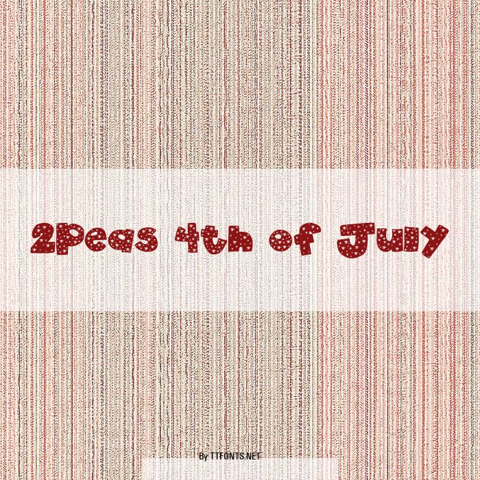 2Peas 4th of July example
